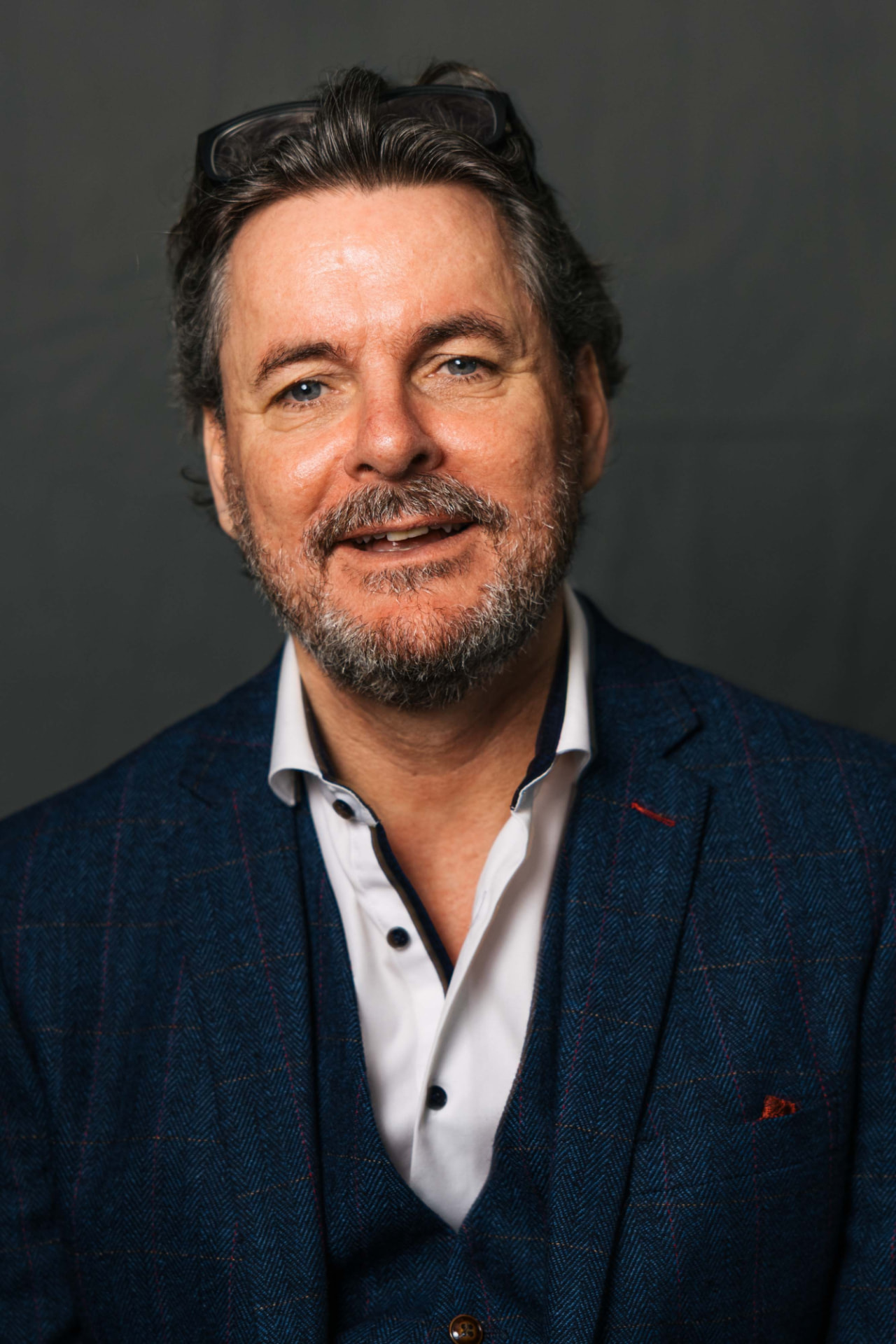 Studio portrait of Felix Riley, keynote speaker and moonshot strategist